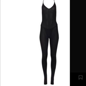 Black Glittery Cat Suit